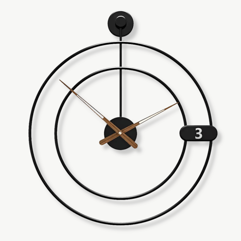 Zegar ścienny orbitalny metalowy 50 cm nowoczesny design
