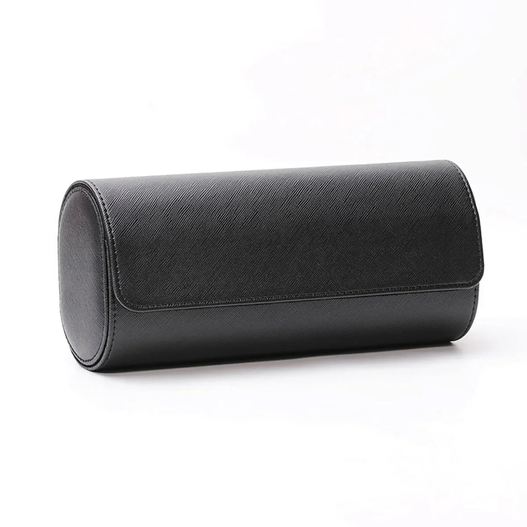 Organizer na zegarki ze skóry vintage z 3 przegródkami - elegancki etui podróżny