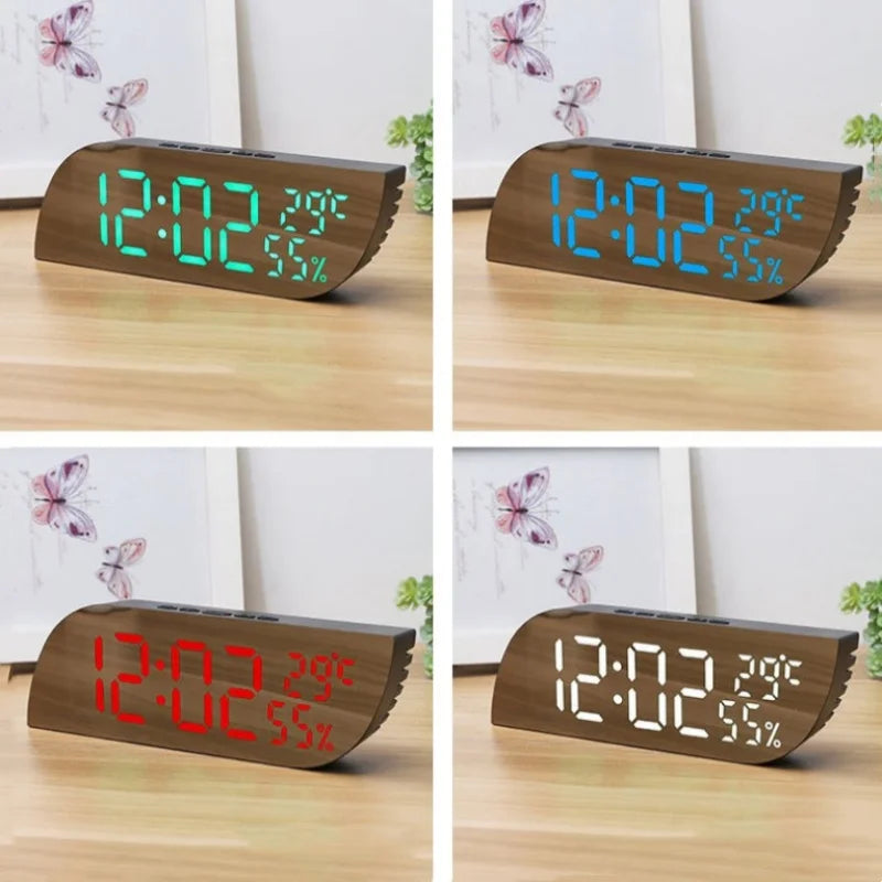 Budzik LED cyfrowy z termometrem i higrometrem NieNie