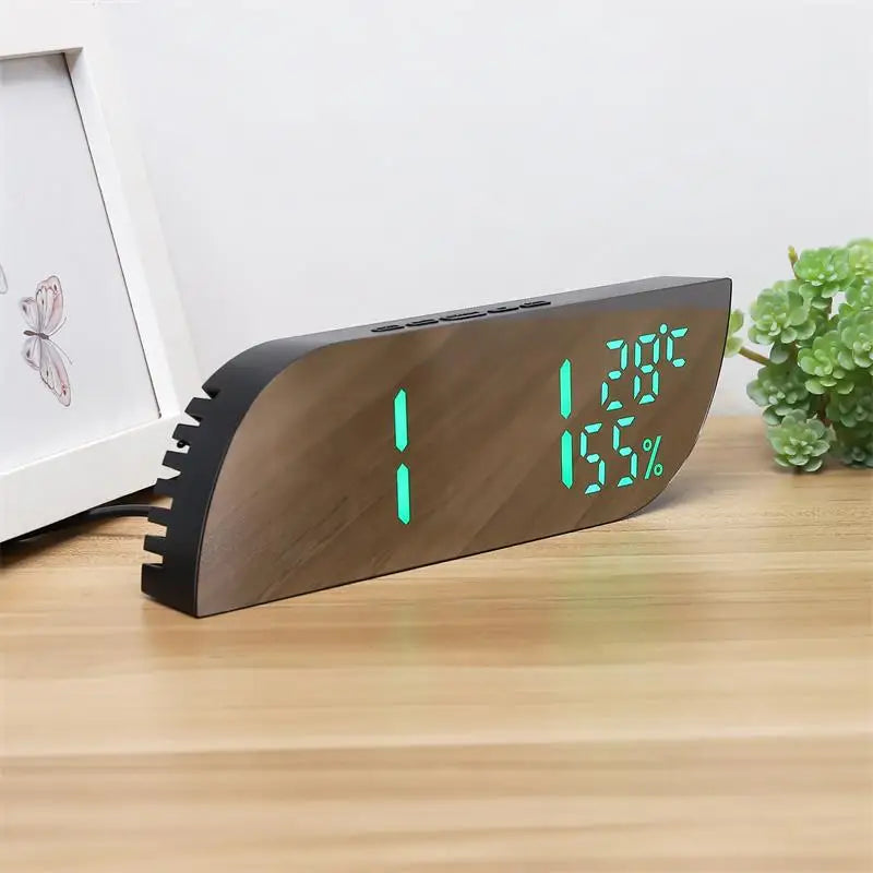 Budzik LED cyfrowy z termometrem i higrometrem NieNie