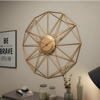 Zegar ścienny minimalistyczny z metalu 80 cm - kolor czarny
