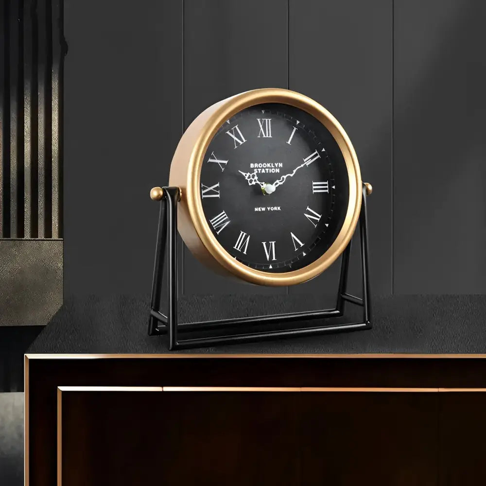 Zegar retro-chic z cichym mechanizmem kwarcowym