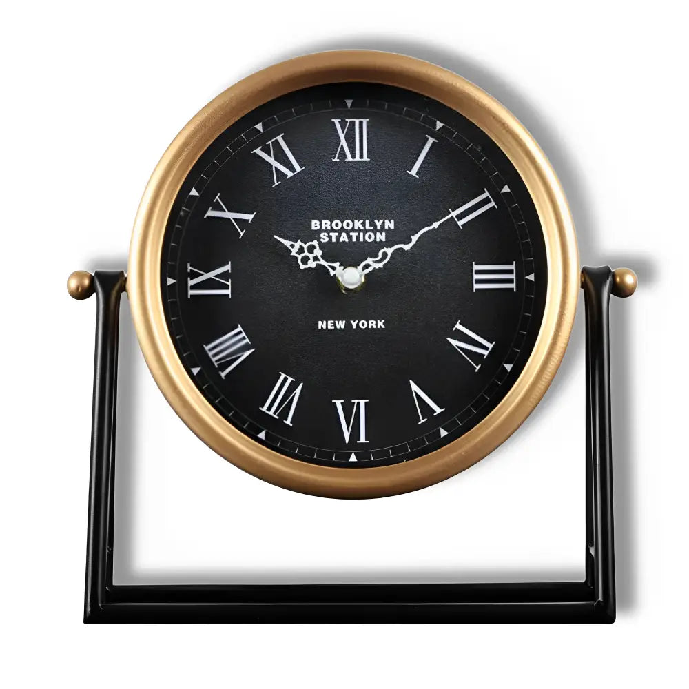 Zegar stojący ceramiczny retro z cyframi rzymskimi 26,5 cm