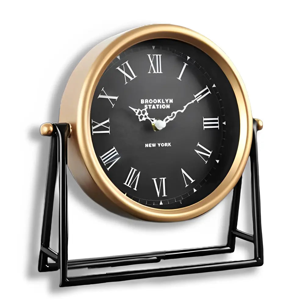 Zegar stojący ceramiczny retro z cyframi rzymskimi 26,5 cm