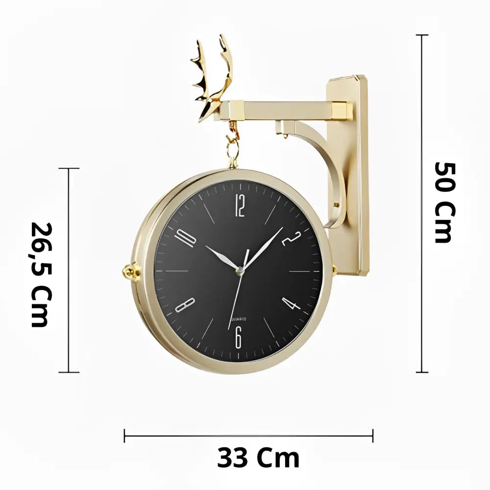 Zegar ścienny dwustronny nowoczesny z akrylu 33 cm