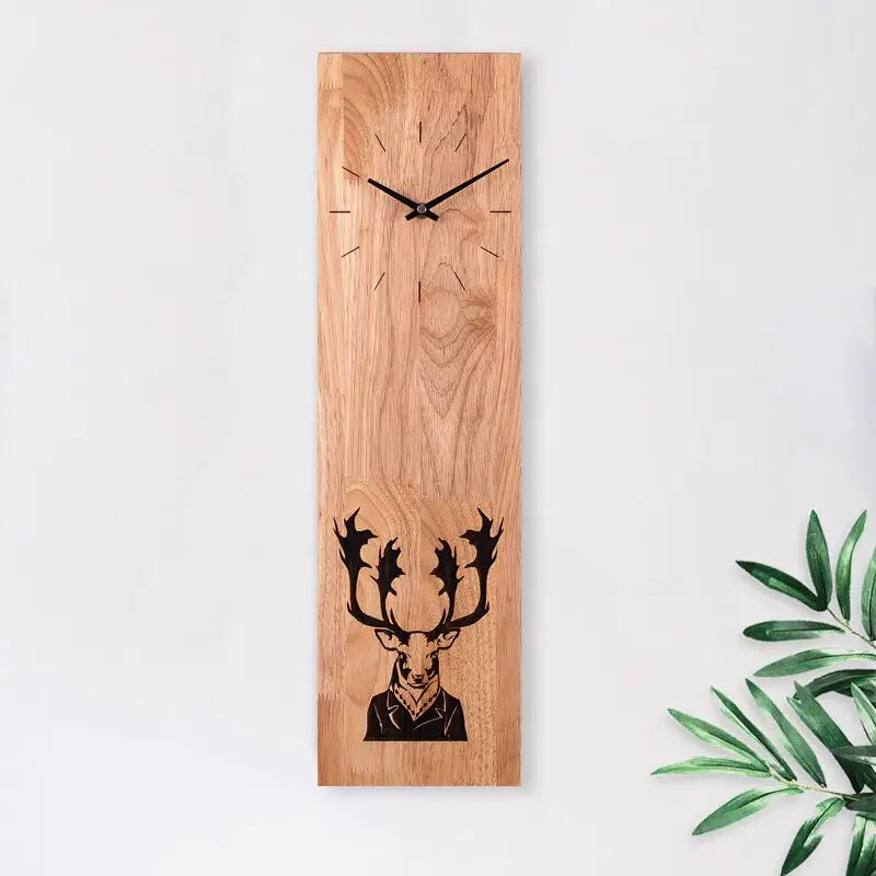 Zegar ścienny drewniany zen minimalistyczny