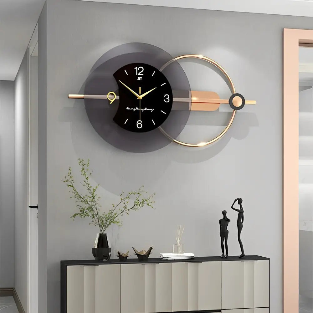 Zegar ścienny design z cichym mechanizmem cyfrowym