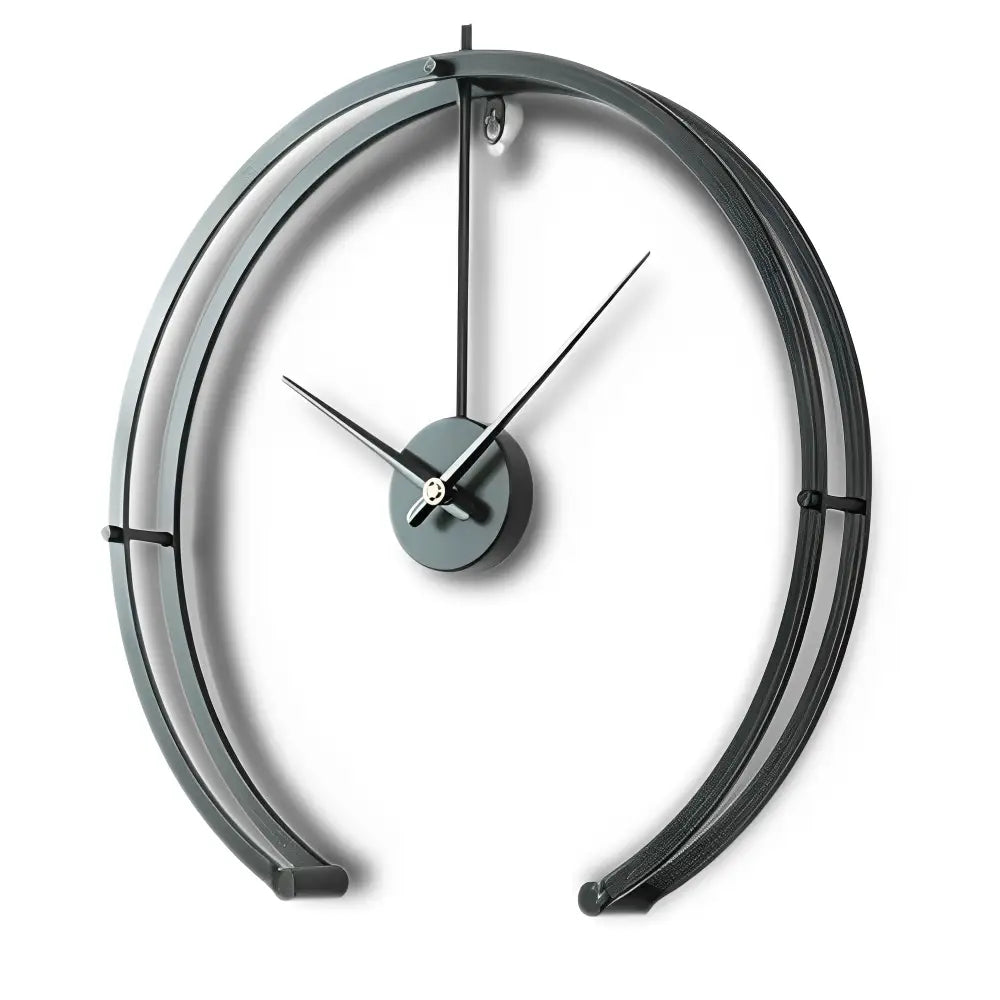 Zegar ścienny okrąg otwarty metalowy 50 cm cichy