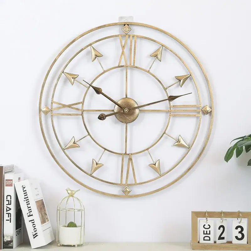 Zegar ścienny metalowy 60 cm - design retro i nowoczesny