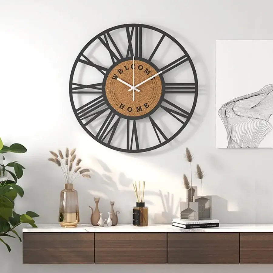 Zegar ścienny loft 40 cm do salonu i biura