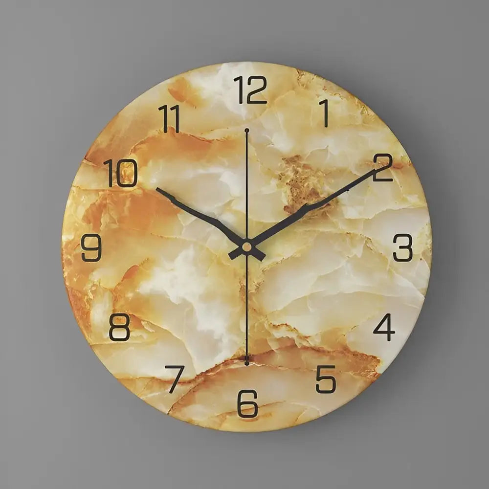 Zegar ścienny efekt marmuru - nowoczesny design 30 cm