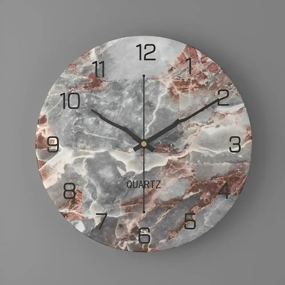 Zegar ścienny efekt marmuru - nowoczesny design 30 cm