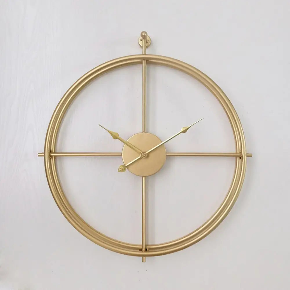Zegar ścienny pierścienie sferyczne metalowy retro 50 cm