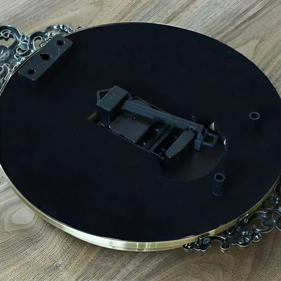 Zegar ścienny vintage metalowy cichy - cyfry rzymskie lub arabskie