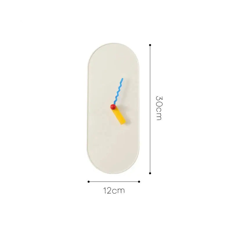 ZEGAR SCIENNY ART DECO MINIMALIST | SOSNOWIEC - biały