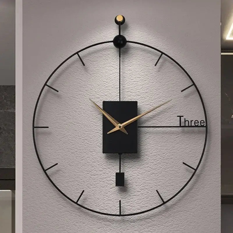 Zegar ścienny czarny design | Gdańsk