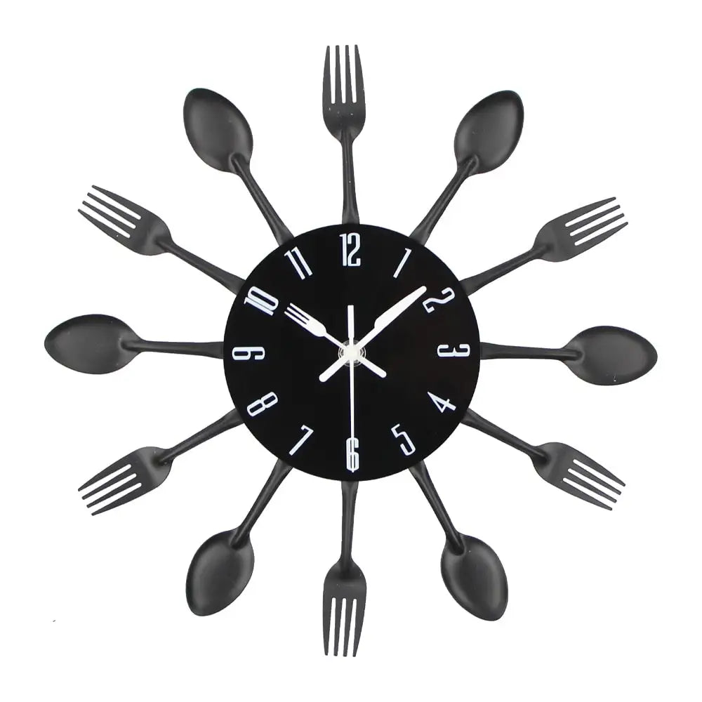 Zegar ścienny do kuchni metalowy cichy 30 cm