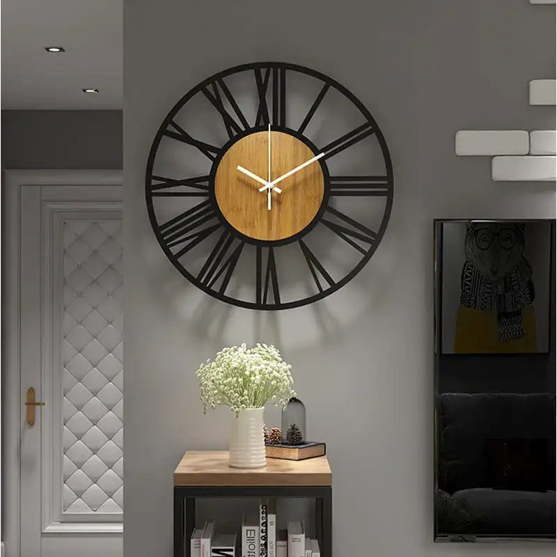 ZEGAR SCIENNY DREWNIANY LOFT | TCZEW