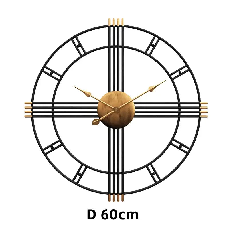 ZEGAR SCIENNY LOFTOWY | GLOGOW - 60 CM