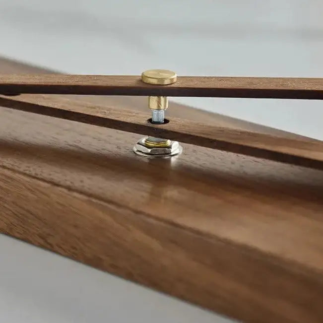 Zegar ścienny z litego drewna - nowoczesny design naturalny