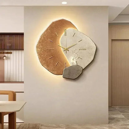 Zegar ścienny szklano-akrylowy z cichym mechanizmem kwarcowym