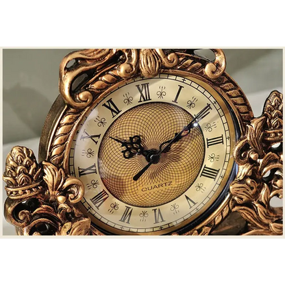 Zegar stojący vintage z cichym mechanizmem kwarcowym - 23 cm
